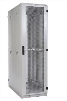 Шкаф серверный напольный 45U (800 x 1000) дверь перфорированная, задние двойные перфорированные