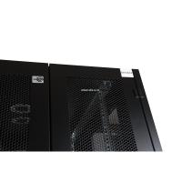Шкаф напольный, телекоммуникационный 19", 42U 800х1000, двойная передняя дверь перфорация, двойная задняя дверь перфорированная, черный