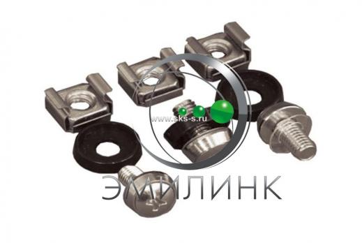 Комплект крепежа винт+шайба+гайка M6x16