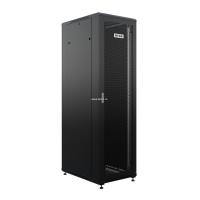 19" напольный шкаф ПРЕМИУМ 22U 600х800 мм, передняя дверь перфорация, регулируемые опоры, цвет черный