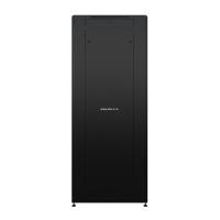 19" напольный шкаф ПРЕМИУМ 22U 600х800 мм, передняя дверь перфорация, регулируемые опоры, цвет черный