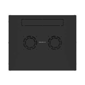 19'' Настенный телекоммуникационный шкаф NTSS LIME 9U 550x450x500 мм, стеклянная дверь, боковые стенки не съемные,  черный RAL 9005