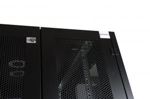 Шкаф напольный, телекоммуникационный 19", 47U 800х1000, двойная передняя дверь перфорация, двойная задняя дверь перфорированная, черный