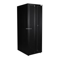 Шкаф напольный, телекоммуникационный 19", 47U 800х1000, двойная передняя дверь перфорация, двойная задняя дверь перфорированная, черный
