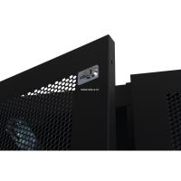 Шкаф напольный, телекоммуникационный 19", 47U 800х1000, двойная передняя дверь перфорация, двойная задняя дверь перфорированная, черный