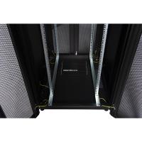 Шкаф напольный, телекоммуникационный 19", 47U 800х1000, двойная передняя дверь перфорация, двойная задняя дверь перфорированная, черный