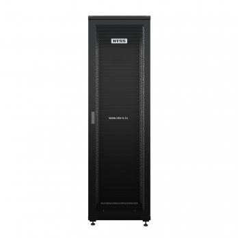 19" напольный шкаф ПРЕМИУМ 22U 600х600 мм, передняя дверь перфорация, регулируемые опоры, цвет черный