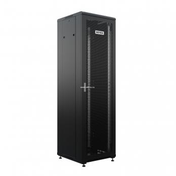 19" напольный шкаф ПРЕМИУМ 32U 600х600 мм, передняя дверь перфорация, регулируемые опоры, цвет черный