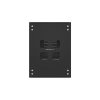 19" напольный шкаф ПРЕМИУМ 42U 600х800 мм, передняя дверь перфорация, регулируемые опоры, цвет черный