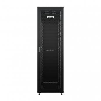 19" напольный шкаф ПРЕМИУМ 42U 600х1000 мм, передняя дверь перфорация, регулируемые опоры, цвет черный