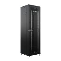 19'' Напольный серверный шкаф NTSS ПРЕМИУМ 22U 600x600 мм, передняя и задняя дверь перфорация, боковые стенки, регулируемые опоры, RAL 9005