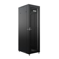 19'' Напольный серверный шкаф NTSS ПРЕМИУМ 32U 600x600 мм, передняя и задняя дверь перфорация, боковые стенки, регулируемые опоры, RAL 9005