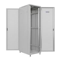 19'' Напольный серверный шкаф NTSS ПРЕМИУМ 42U 600x800 мм, передняя и задняя дверь перфорация, боковые стенки, регулируемые опоры, RAL 7035