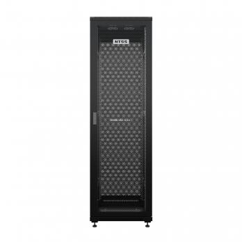 19'' Напольный серверный шкаф NTSS ПРЕМИУМ 42U 600x800 мм, передняя и задняя дверь перфорация, боковые стенки, регулируемые опоры, RAL 9005