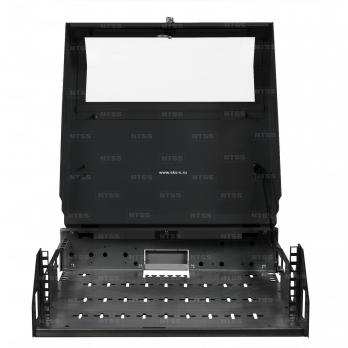 Шкаф настенный SOHO 19" 5U:3U+2U292x300, цвет черный