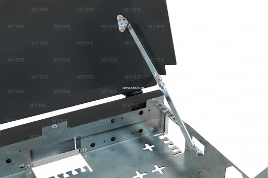Шкаф настенный SOHO 19" 5U:3U+2U292x300, цвет черный