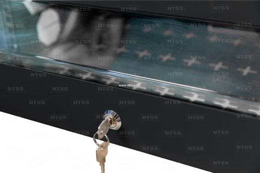 Шкаф настенный SOHO 19" 5U:3U+2U292x300, цвет черный