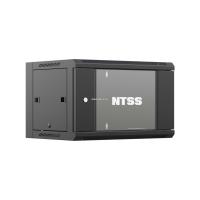 19'' Настенный телекоммуникационный шкаф NTSS ПРЕМИУМ 6U 600x600x370 мм, стеклянная дверь, боковые стенки, задняя стенка, RAL 9005