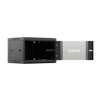 19'' Настенный телекоммуникационный шкаф NTSS ПРЕМИУМ 6U 600x600x370 мм, стеклянная дверь, боковые стенки, задняя стенка, RAL 9005