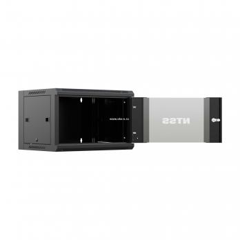 19'' Настенный телекоммуникационный шкаф NTSS ПРЕМИУМ 6U 600x600x370 мм, стеклянная дверь, боковые стенки, задняя стенка, RAL 9005