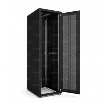 19'' Напольный телекоммуникационный шкаф NTSS СТАНДАРТ 42U 600х800 мм, передняя дверь перф., задняя дверь сплошная,  боковые стенки съемные, RAL 9005