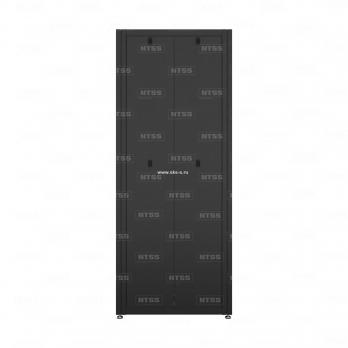 19'' Напольный телекоммуникационный шкаф NTSS СТАНДАРТ 42U 600х800 мм, передняя дверь перф., задняя дверь сплошная,  боковые стенки съемные, RAL 9005