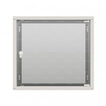 19'' Настенный телекоммуникационный шкаф NTSS LIME 12U 550x600x635 мм, стеклянная дверь, боковые стенки не съемные,  серый RAL 7035
