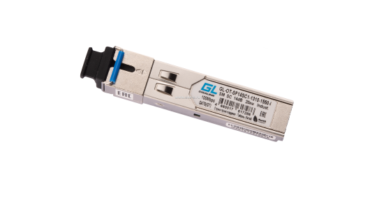 Модуль промышленный GIGALINK SFP, WDM, 100/155 Мбит/c, одно волокно SM, SC, Tx:1310/Rx:1550 нм, 14 дБ (до 20 км) -40C