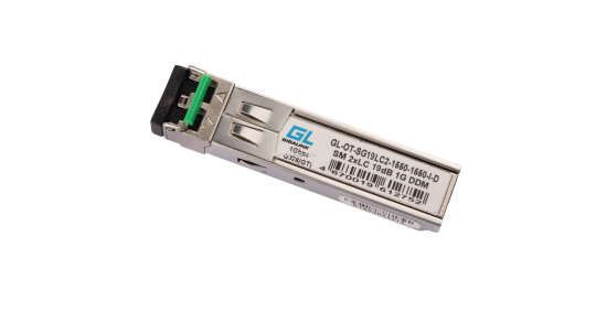 Модуль промыш. GIGALINK SFP, WDM, 1Гбит/c, одно волокно SM, SC, Tx:1550/Rx:1310 нм, 20дБ (до 40 км)? DDM -40~+85C