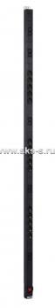 Вертикальный блок розеток Rem-16 с выкл., 15 Schuko, 10 C13, вход  IEC 60320 C20 16 A, алюм., 42-48U