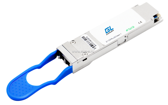 Модуль GIGALINK QSFP28 LR4, 100Гбит/c, LC2 коннектор, одномод, до 10км приемник