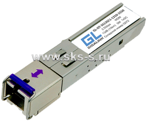 Модуль GIGALINK SFP, WDM, 2,5Гбит/с, одно волокно SM, SC, Tx:1310/Rx:1550 нм, 13 дБ (до 20 км) (GL-2G10-1310/1550)