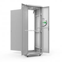 19" напольный шкаф ПРЕМИУМ 47U 600х600 мм, передняя дверь перфорация двойная, регулируемые опоры, RAL7035