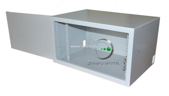 19" настенный шкаф АНТИВАНДАЛЬНЫЙ пенал 9U 600х400х470мм, RAL 7035 (Аналог ПК-9)