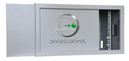 19" настенный шкаф АНТИВАНДАЛЬНЫЙ пенал 9U 600х400х470мм, RAL 7035 (Аналог ПК-9)