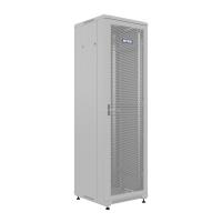 19" напольный шкаф ПРЕМИУМ 32U 600х600 мм, передняя дверь перфорация, регулируемые опоры, цвет серый