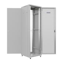19" напольный шкаф ПРЕМИУМ 32U 600х600 мм, передняя дверь перфорация, регулируемые опоры, цвет серый