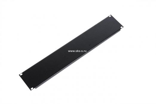 Фальшпанель в шкаф 19" 1U, цвет черный
