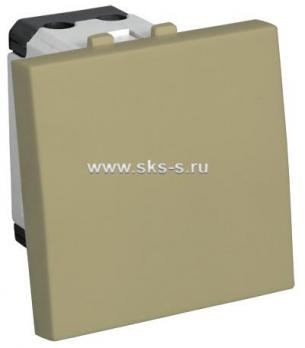 Переключатель с двух мест 45х45 мм (схема 6) 16 A, 250 B (бежевый) LK45