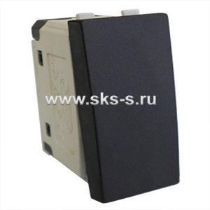 Выключатель 45х22,5 мм (схема 1) 16 A, 250 B (черный бархат) LK45