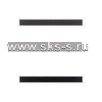 Розетка телефонная двойная 2хRJ-11 с накладкой (чер.барх)