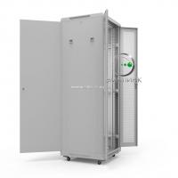 19" напольный шкаф ПРЕМИУМ 47U 600х800 мм, передняя дверь перфорация двойная, регулируемые опоры, RAL7035