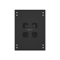 19" напольный шкаф ПРЕМИУМ 42U 600x800 мм, передняя дверь стекло, регулируемые опоры, RAL9005