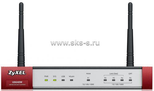 Беспроводной межсетевой экран Zyxel USG40W с набором подписок на 1 год [USG40W-RU0102F]