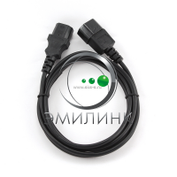 PC-VDE-1.8M Кабель питания монитор-компьютер IEC 320 C13 - IEC 320 C14 (3x0.75), 1.8 м