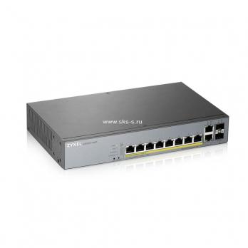 Гибридный Smart L2 коммутатор PoE+ для IP-видеокамер Zyxel GS1350-12HP [GS1350-12HP-EU0101F]