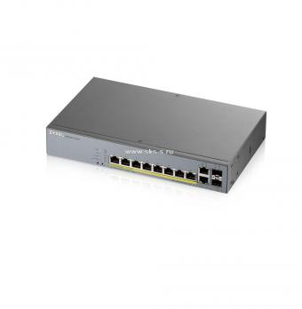 Гибридный Smart L2 коммутатор PoE+ для IP-видеокамер Zyxel GS1350-12HP [GS1350-12HP-EU0101F]