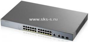 Гибридный Smart L2 коммутатор PoE+ для IP-видеокамер Zyxel GS1350-26HP [GS1350-26HP-EU0101F]