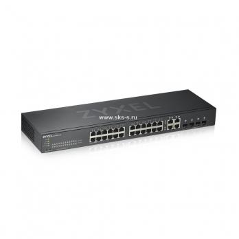 Гибридный Smart L2 коммутатор Zyxel NebulaFlex GS1920-24v2 [GS1920-24V2-EU0101F]