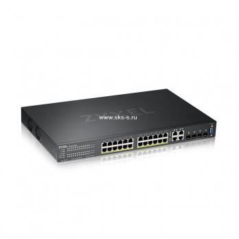 Гибридный L2 коммутатор PoE+ Zyxel NebulaFlex Pro GS2220-28HP [GS2220-28HP-EU0101F]